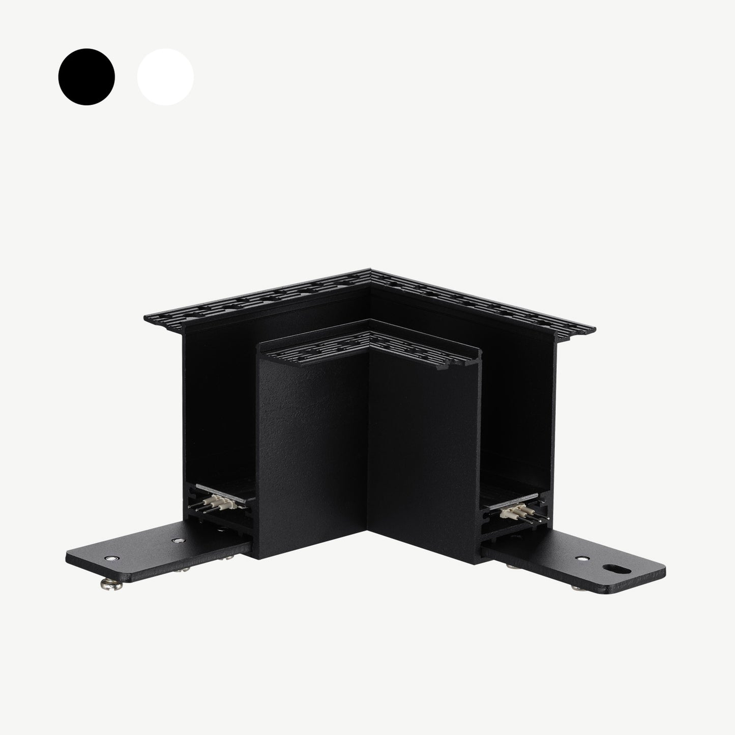 Lux Select Magnetisch Inbouw Hoekprofiel 90° – Zwart