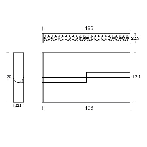 Lux Select Fold12-S Magnetische LED Module 8W – Zwart