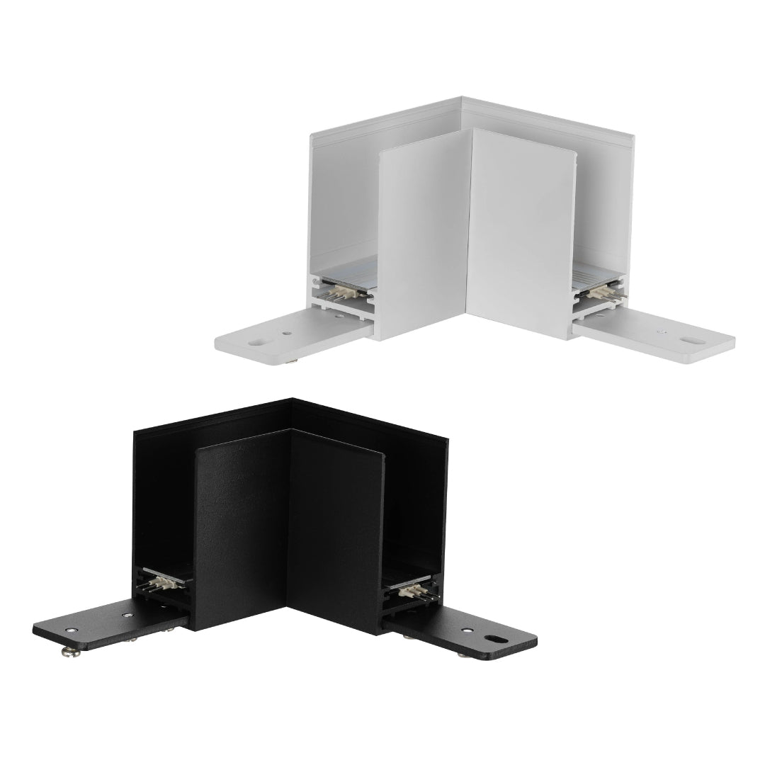 Lux Select Magnetisch Opbouw/Pendel Hoekprofiel 90° – Zwart