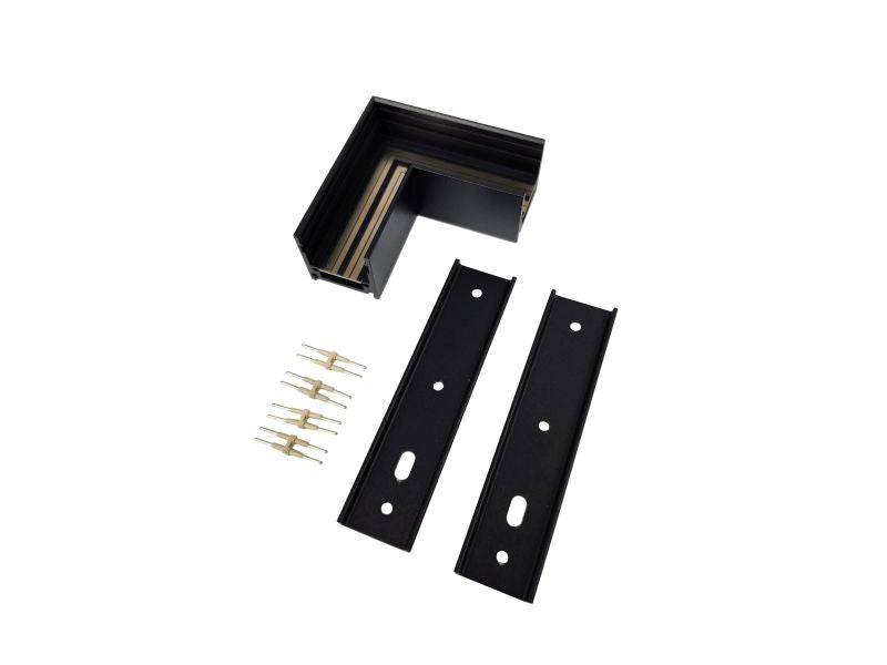 Lux Select Magnetisch Opbouw/Pendel Hoekprofiel 90° – Zwart