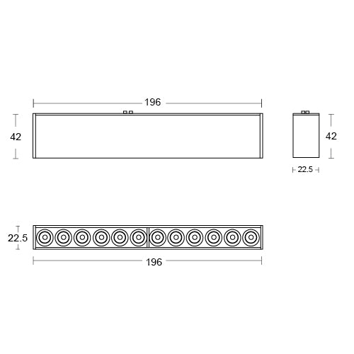 Lux Select Slim Magnetische LED Module DOT12 – Zwart