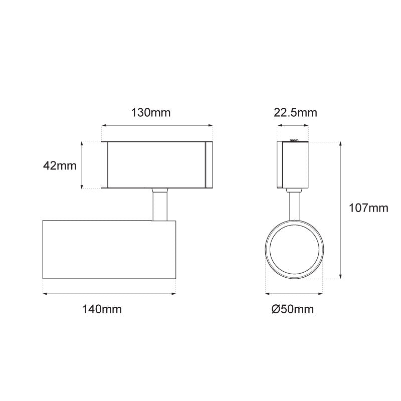 Lux Select Slim Magnetische LED Module SPOT50 – Zwart
